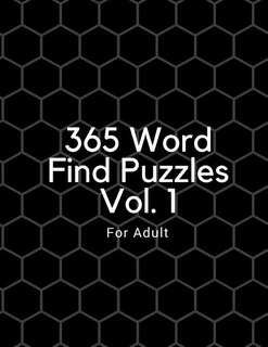 Front cover_365 Word Find Puzzles Vol 1 For Adult