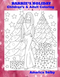 Couverture_BARBIE'S HOLIDAY Children's and Adult Coloring Book