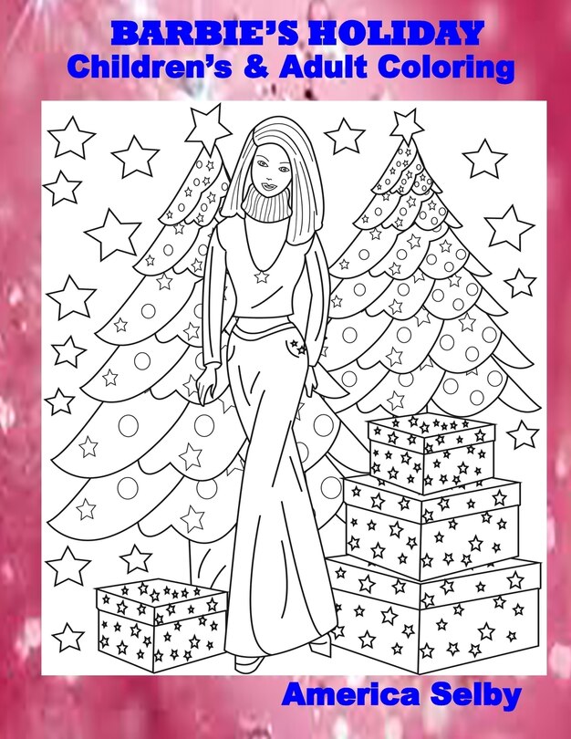 Couverture_BARBIE'S HOLIDAY Children's and Adult Coloring Book