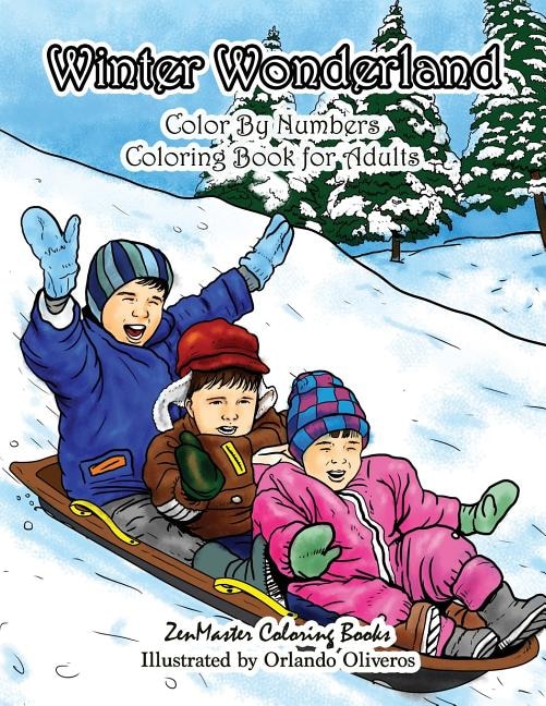 Front cover_Winter Wonderland Color By Numbers Coloring Book For Adults