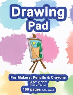 Drawing Pad: 8.5 X 11, Personalized Drawing Sketchbook, 100 Pages, Durable Soft Cover, Easel Pad-[professional B