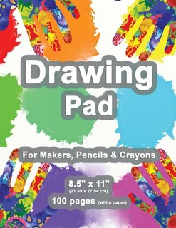 Drawing Pad: 8.5 X 11, Personalized Drawing Sketchbook, 100 Pages, Durable Soft Cover, Fingerpaint Kit-[professi