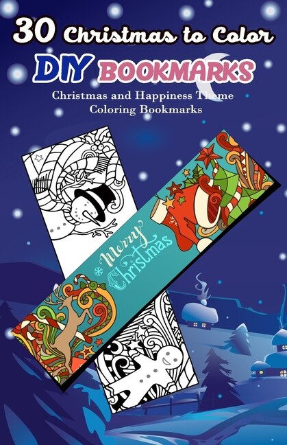 Front cover_30 Christmas to Color DIY Bookmarks