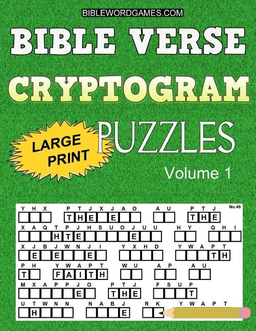 Front cover_Bible Verse Cryptogram Puzzles