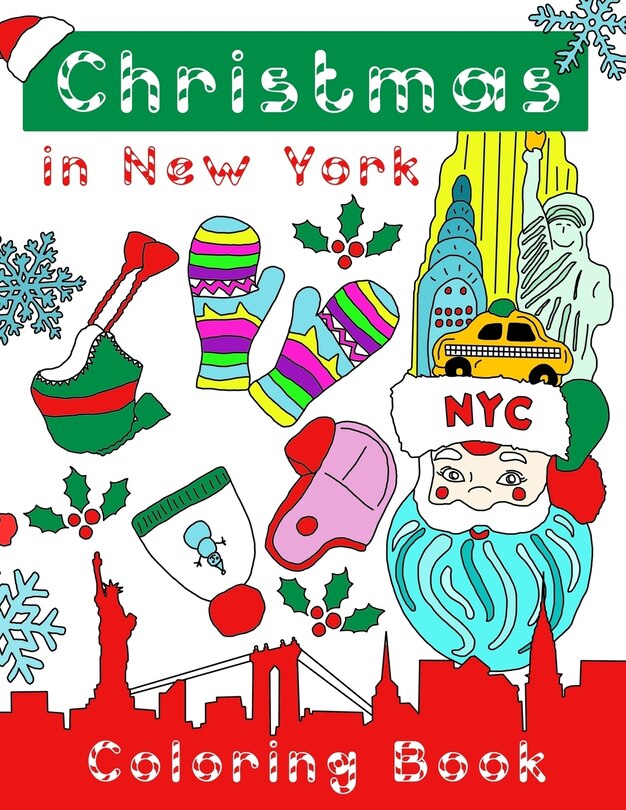 Front cover_Christmas in New York Coloring Book