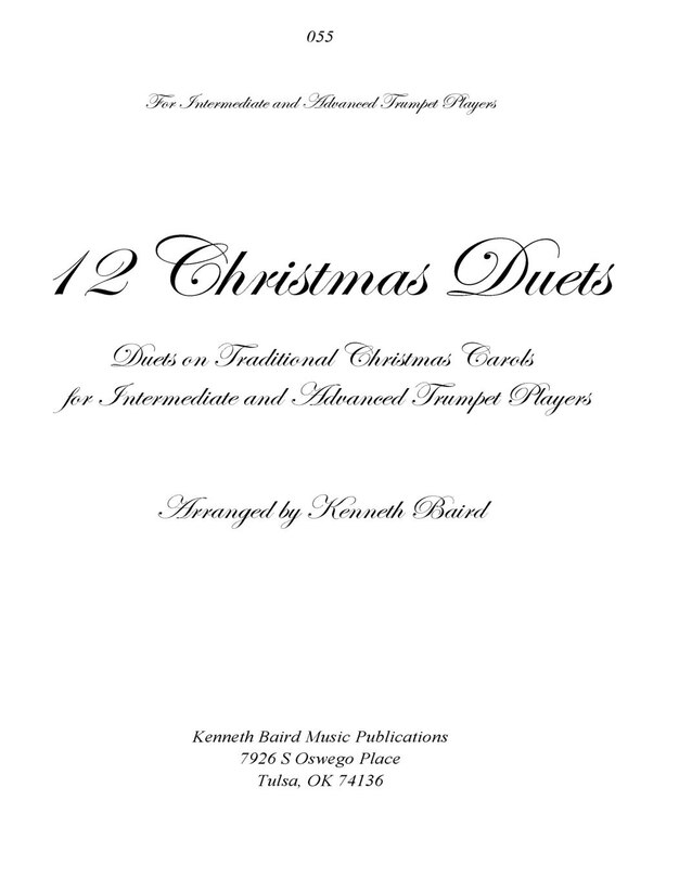 Front cover_12 Christmas Duets for Trumpets