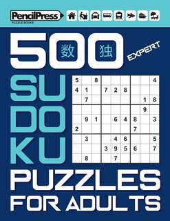 Front cover_500 Expert Sudoku Puzzles for Adults (with answers)