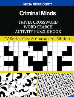 Front cover_Criminal Minds Trivia Crossword Word Search Activity Puzzle Book