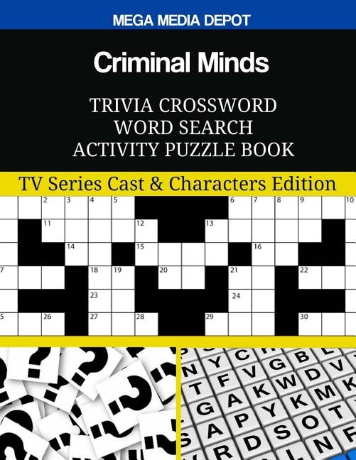 Front cover_Criminal Minds Trivia Crossword Word Search Activity Puzzle Book