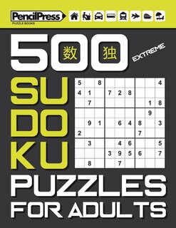 Front cover_500 Extreme Sudoku Puzzles for Adults (with answers)