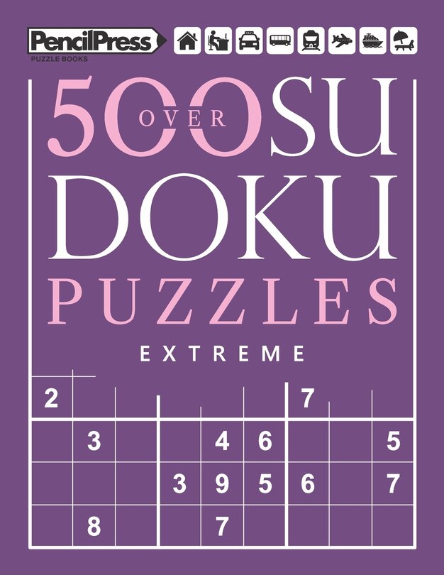 Front cover_Over 500 Sudoku Puzzles Extreme