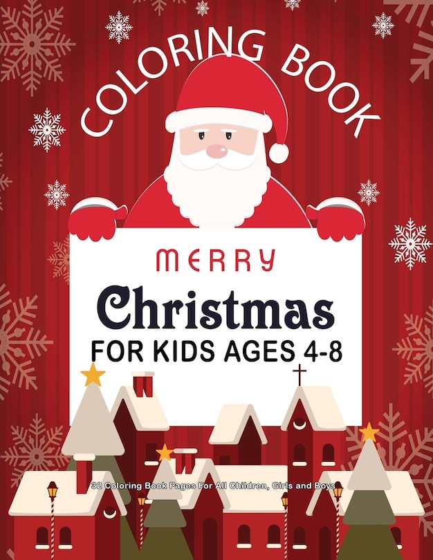Couverture_Christmas Coloring Book For Kids Ages 4-8