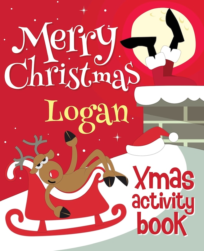 Front cover_Merry Christmas Logan - Xmas Activity Book
