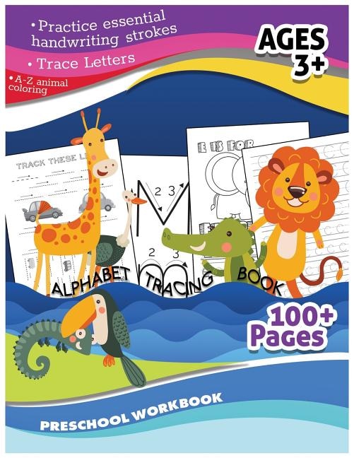 Couverture_Alphabet Tracing Book Preschool Workbook (A-Zanimal Coloring, Trace Letter)