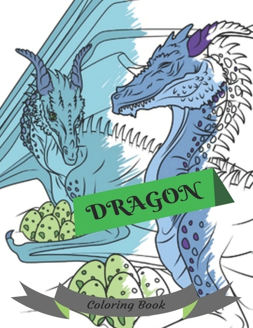 Dragon Coloring Book: Adult Colouring Fun, Stress Relief Relaxation and Escape