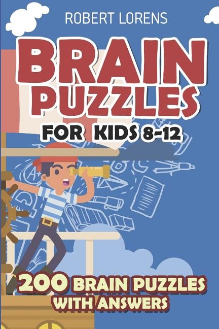 Front cover_Brain Puzzles for Kids 8 - 12