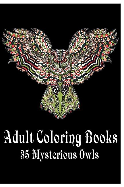 Couverture_Adult Coloring Books 35 Mysterious Owls