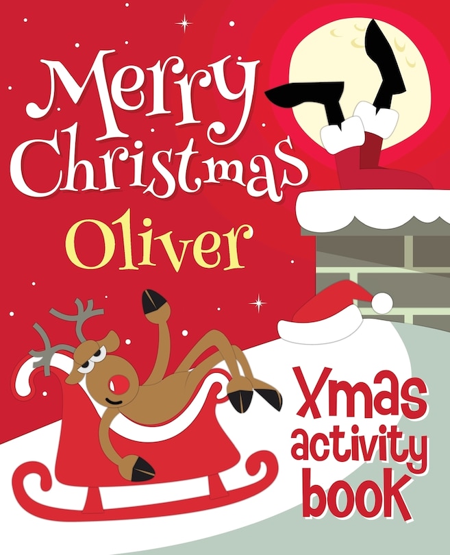 Front cover_Merry Christmas Oliver - Xmas Activity Book