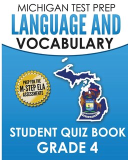 Couverture_MICHIGAN TEST PREP Language & Vocabulary Student Quiz Book Grade 4