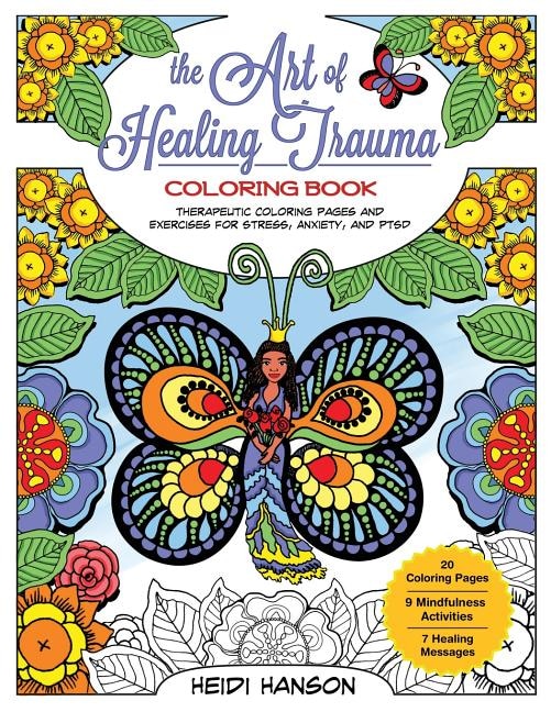 Front cover_The Art of Healing Trauma Coloring Book