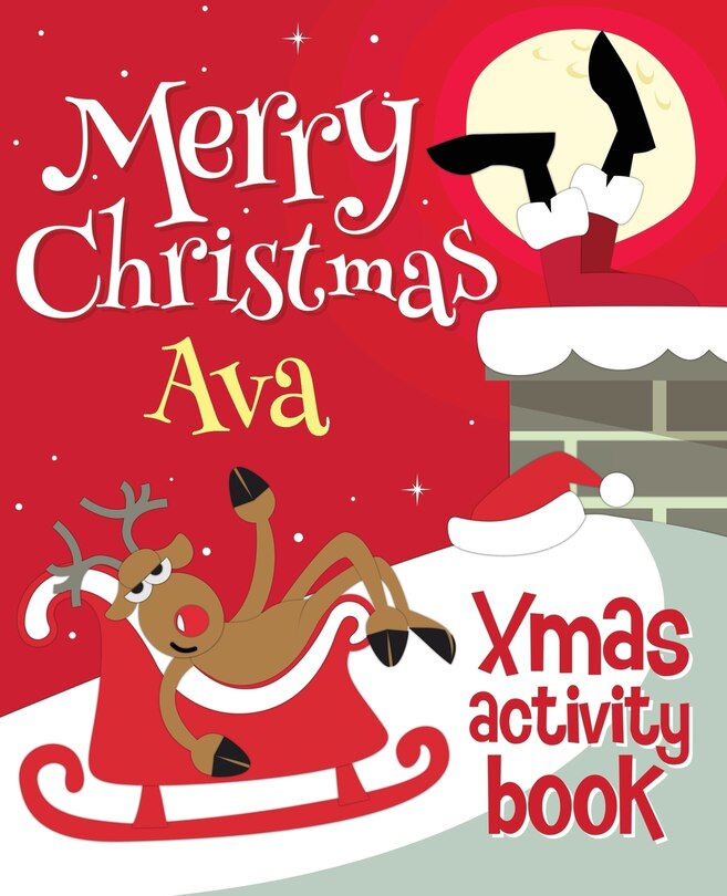 Front cover_Merry Christmas Ava - Xmas Activity Book