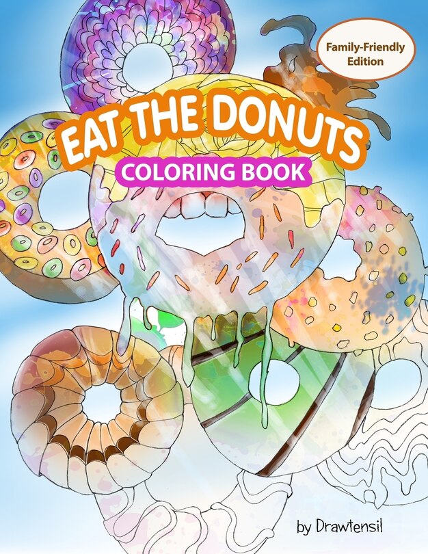Front cover_Eat the Donuts Coloring Book