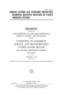 Couverture_Demand letters and consumer protection