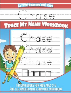 Front cover_Chase Letter Tracing for Kids Trace my Name Workbook