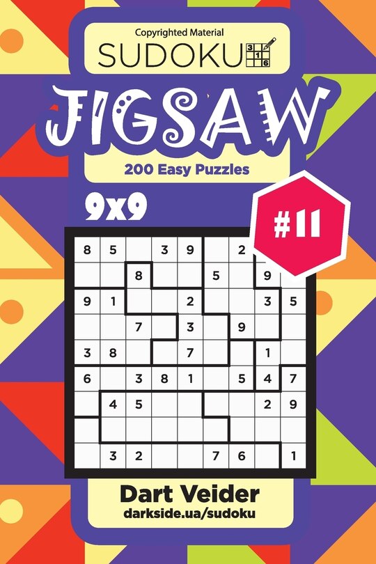 Front cover_Sudoku Jigsaw - 200 Easy Puzzles 9x9 (Volume 11)