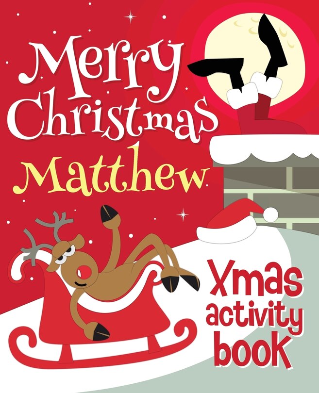 Merry Christmas Matthew - Xmas Activity Book: (Personalized Children's Activity Book)