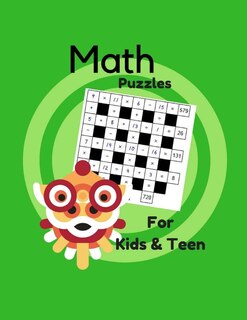 Front cover_Math Puzzles For Kids & Teen