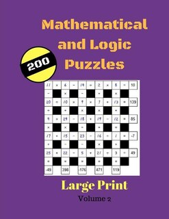 Front cover_Mathematical and Logic Puzzles 200 Large Print