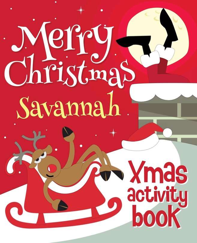 Front cover_Merry Christmas Savannah - Xmas Activity Book