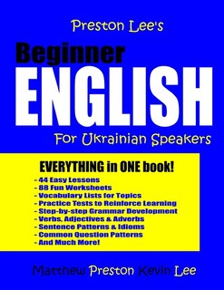 Front cover_Preston Lee's Beginner English For Ukrainian Speakers