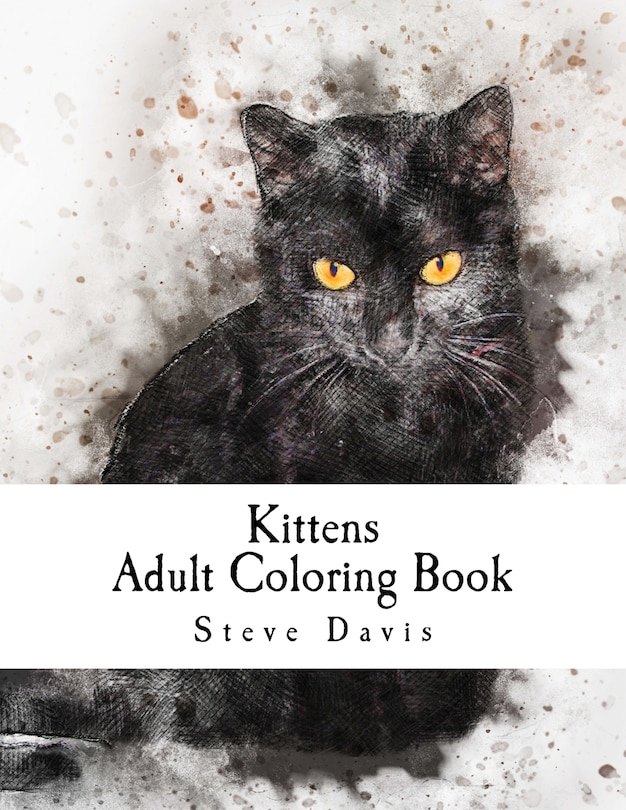 Front cover_Kittens Adult Coloring Book