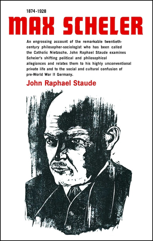 Front cover_Max Scheler 1874-1928