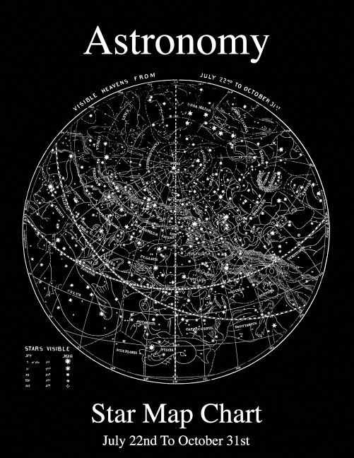 Couverture_Astronomy Star Map Chart July 22nd To October 31st