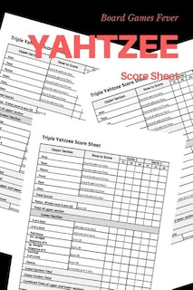 Yahtzee Score Card: Score Sheet For All Yahtzee Game Player Board Game