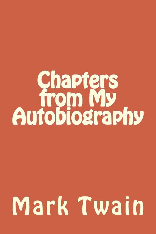 Front cover_Chapters from My Autobiography