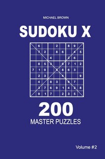 Couverture_Sudoku X - 200 Master Puzzles 9x9 (Volume 2)