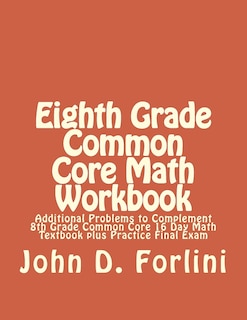 Front cover_Eighth Grade Common Core Math Workbook