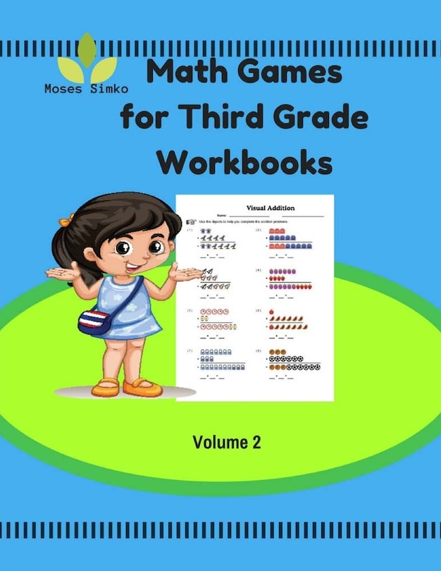 Couverture_Math Games for Third Grade Workbooks Volume 2