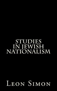 Front cover_Studies In Jewish Nationalism