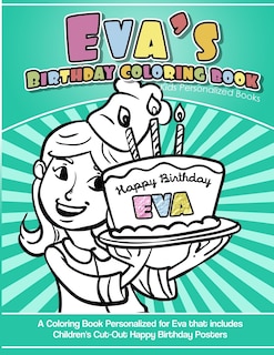 Couverture_Eva's Birthday Coloring Book Kids Personalized Books