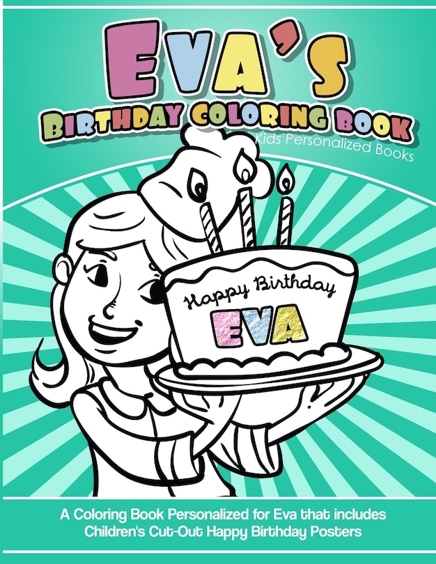 Couverture_Eva's Birthday Coloring Book Kids Personalized Books