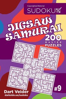 Front cover_Sudoku Jigsaw Samurai - 200 Master Puzzles 9x9 (Volume 9)