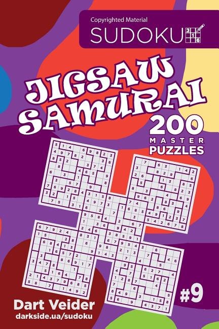 Front cover_Sudoku Jigsaw Samurai - 200 Master Puzzles 9x9 (Volume 9)