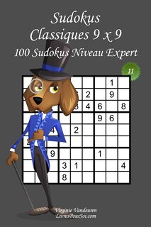 Couverture_Sudokus Classiques 9 x 9 - Niveau Expert - N°11