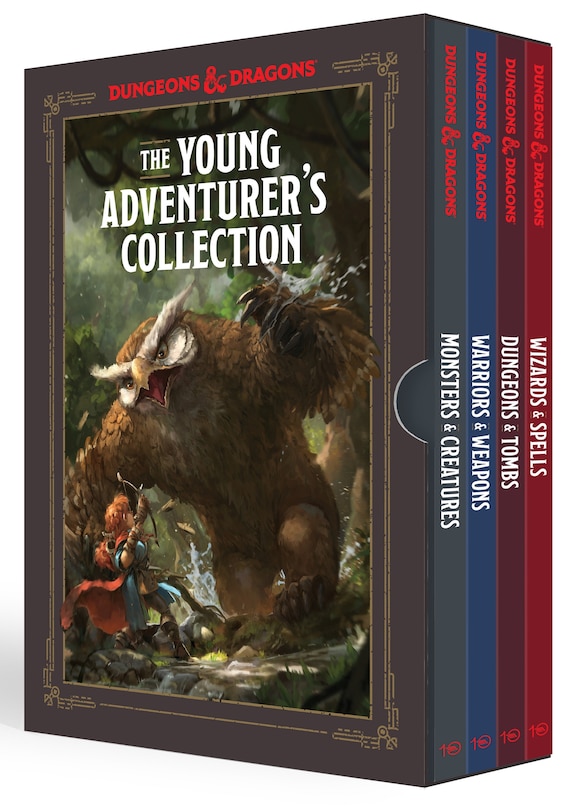 The Young Adventurer's Collection [dungeons & Dragons 4-book Boxed Set]: Monsters & Creatures, Warriors & Weapons, Dungeons & Tombs, And Wizards & Spells