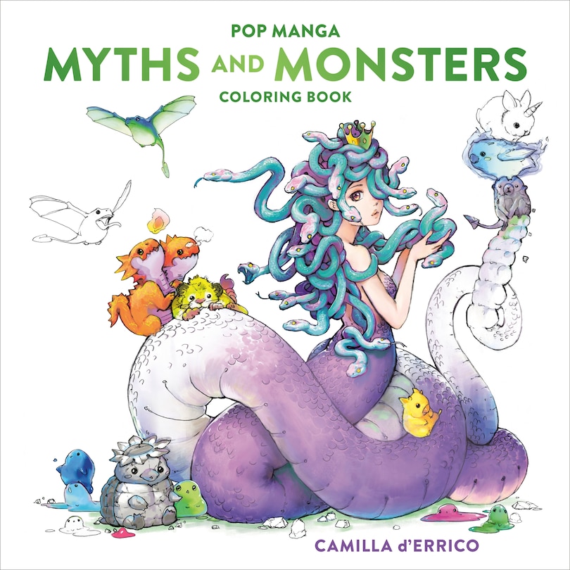 Couverture_Pop Manga Myths and Monsters Coloring Book